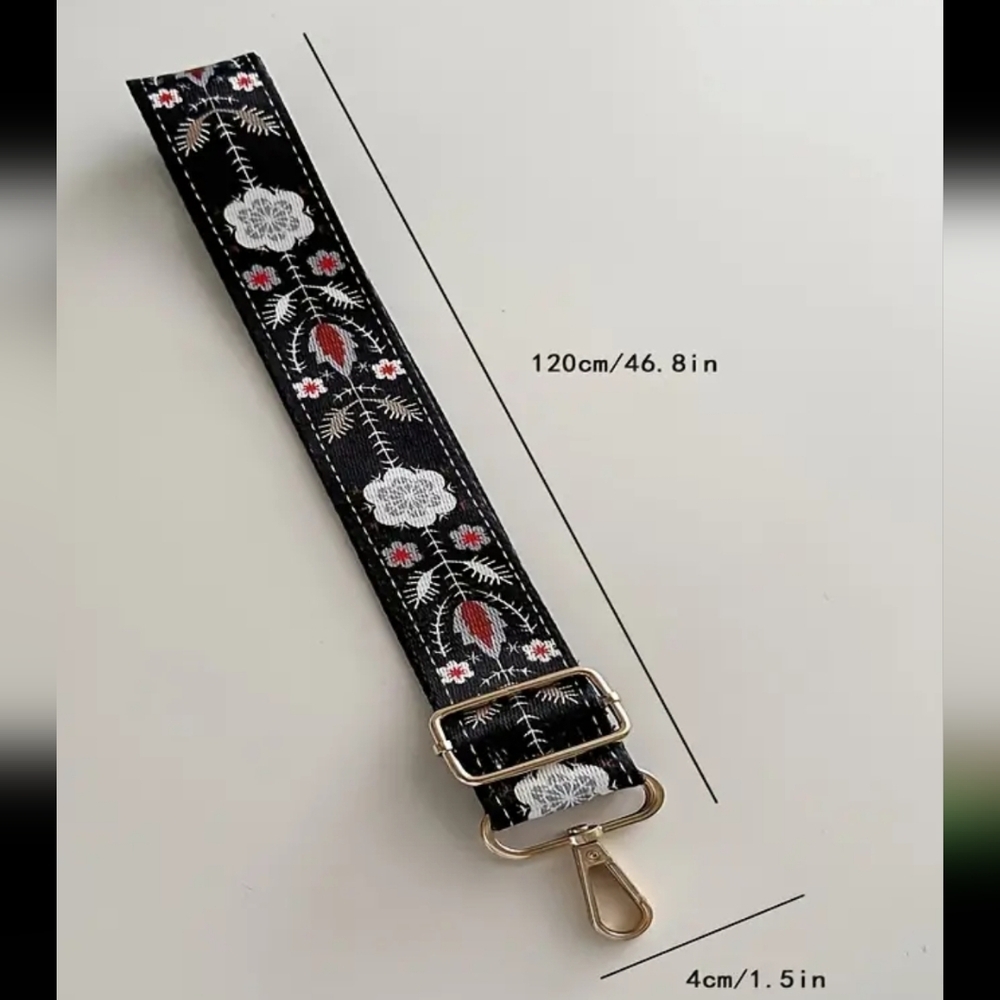 FLOWER PATTERN Guitar /Purse Strap - Picture 5 of 5